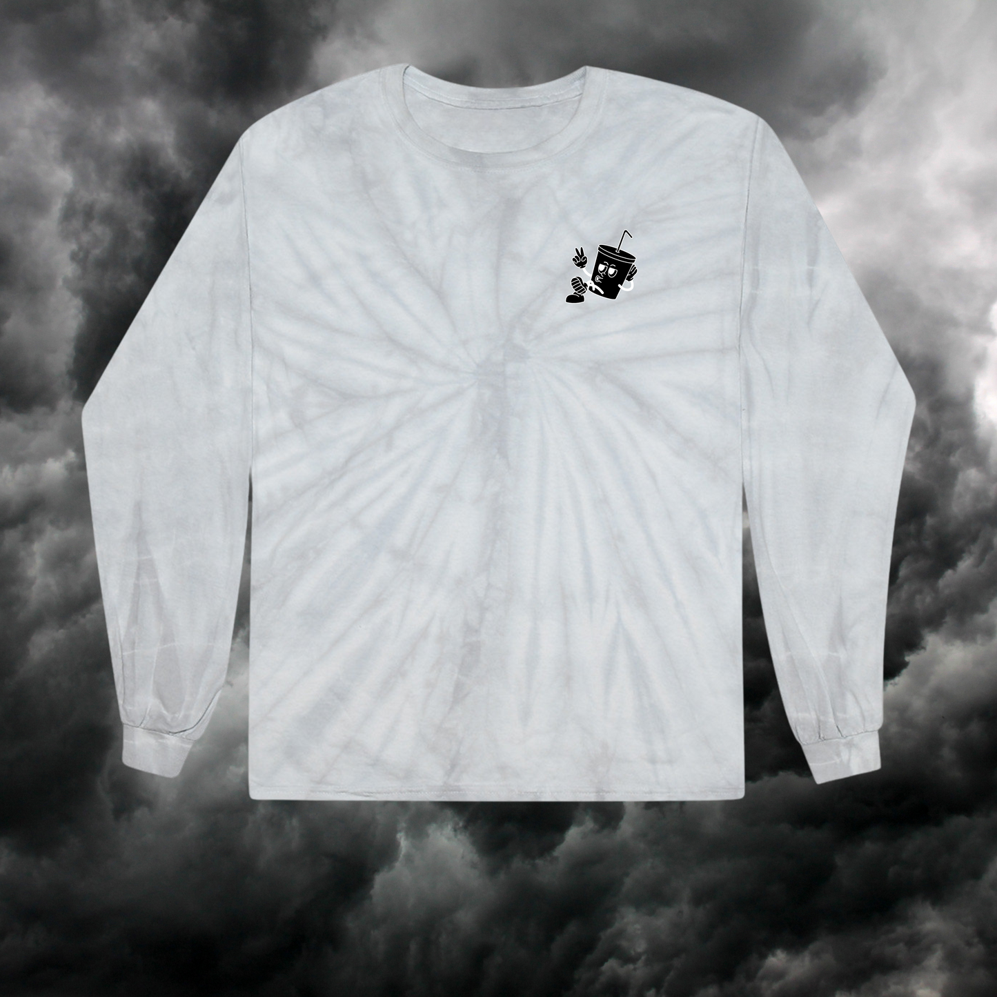 Shake Records Tie Dye Long Sleeve T-Shirts
