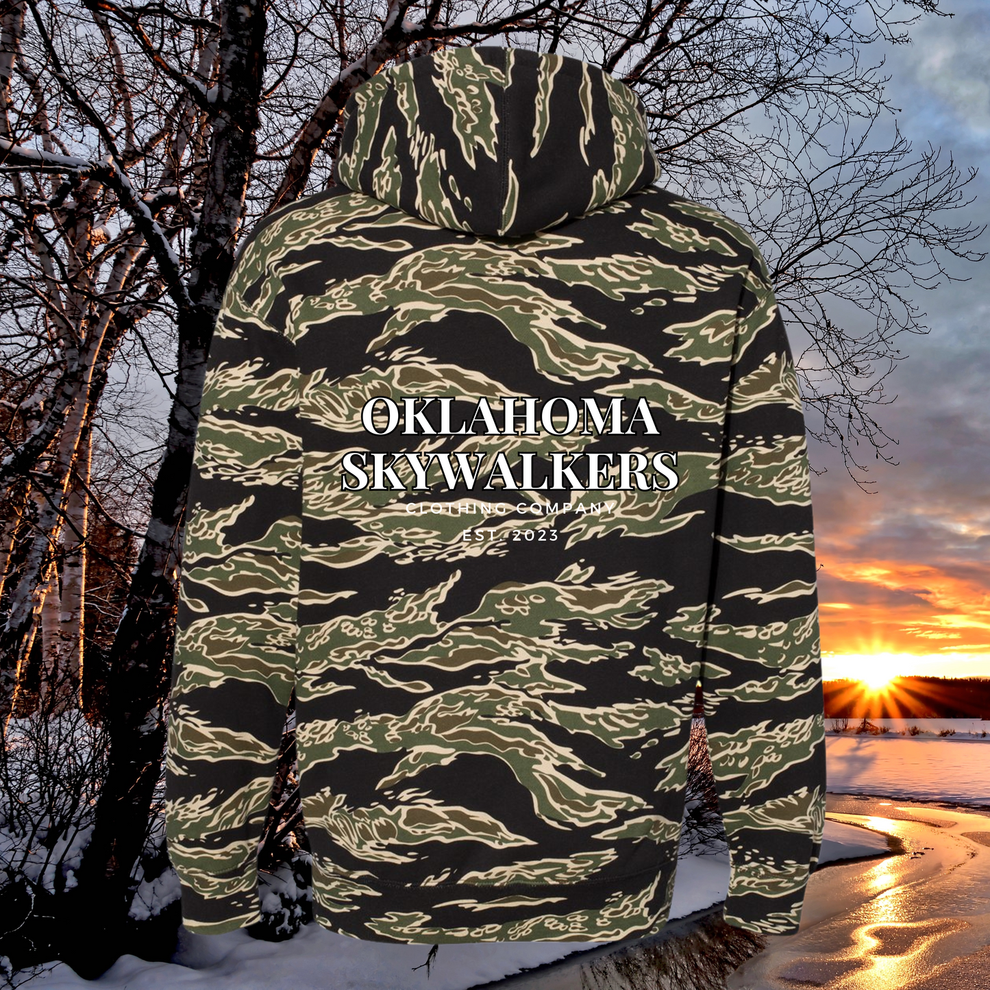 Oklahoma Skywalkers Camo Hoodies