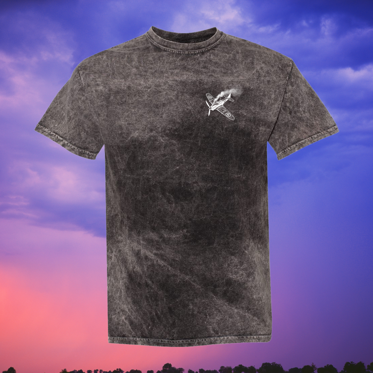 Zombie Aviator Mineral Washed T-Shirts