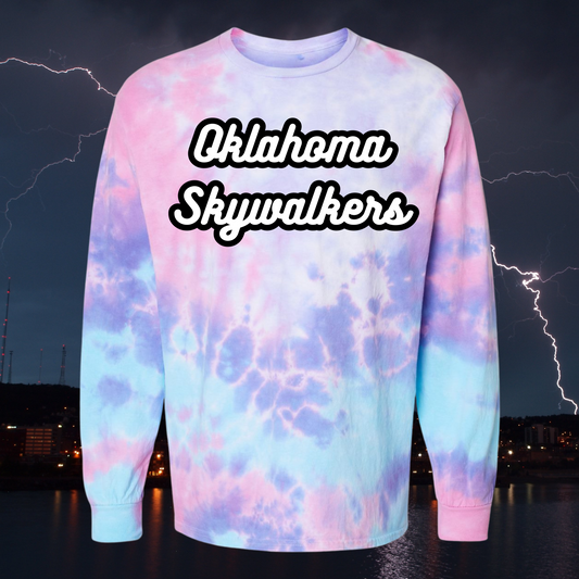 Oklahoma Skywalkers Tie Dye Long Sleeve T-Shirts